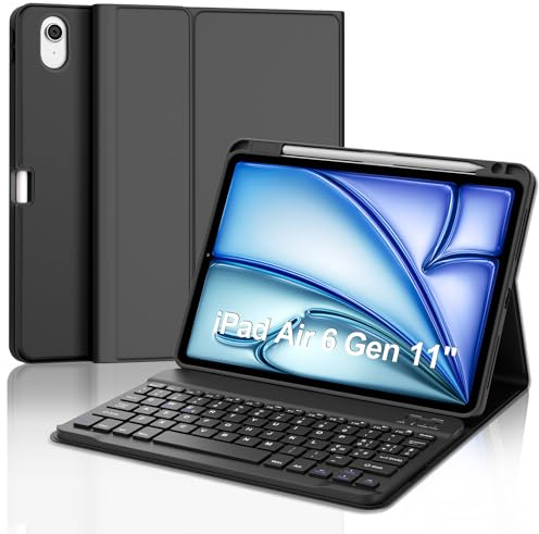 WINCHKING Cover Tastiera per iPad Air 11 M4 2026/M3 2025/M2 2024, Nero