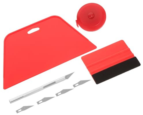 AUTSUPPL 1set Strumenti Per Applicazione Wallpaper e Pellicole Auto Kit Di Raschietti e Spatole Per Smoothing Design Accattivante e Materiali Resistenti