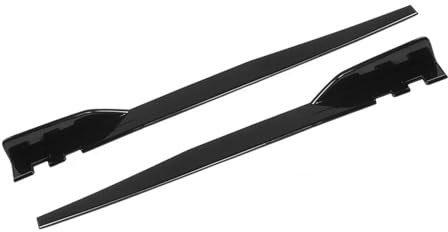 Auto Seitenschürze 1.2M Seitenschwellerverlängerungen Universal Auto Seitenschweller Winglet Splitter Lippe Für VW Für Golf MK5 MK6 MK7 CC Für Passat Auto Seitenschweller(Schwarz)