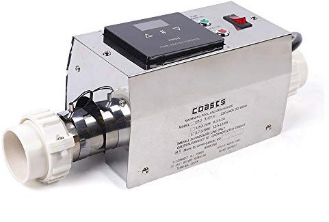 UHDUIG 3000 W riscaldatore elettrico SPA regolatore di temperatura, kit termostato in acciaio inox, pompa di calore per piscine, piscine termali, vasche da bagno
