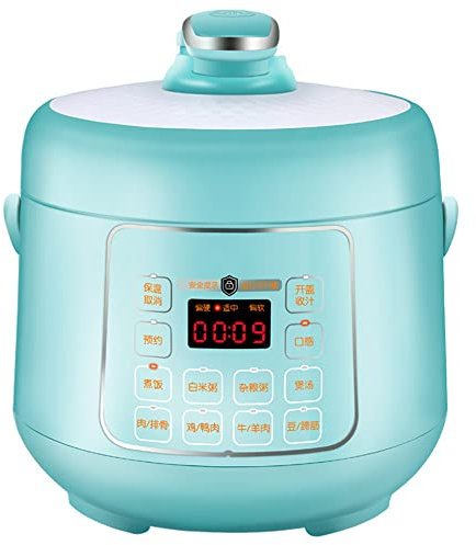 Mini Olla Arrocera Eléctrica 2.5L, Cocinas Pequeñas Electrodomésticos De Cocina Fiambrera Calentador De Almuerzo Sopa De Gachas para 2-4 Personas,Azul