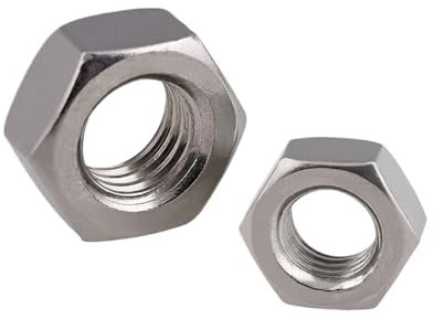 1/2/5/10 Stück M4 ~ M20 Metrisches Linksgewinde Sechskantmutter 304 Edelstahl Umkehrgewinde Sechskantmuttern Linkszahnmuttern DIN934(M18 1pcs)
