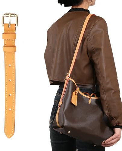 jiesinlov Bag Strap Replacement,Vachetta Leather Shoulder Strap for Carryall Tote Bag