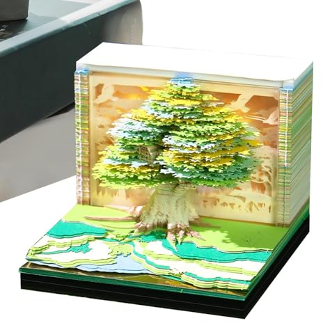 3D Kalender - 3D Abreißkalender | Tagesabreißblock Mit Naturaufdruck Für Reise Schule Beruf