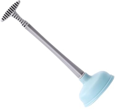 LIFKOME Sturalavandini con Lungo Ergonomico Ventosa in Gomma per Pulizia Bagno Idoneo per Scarichi Lavandini Vasche e Docce Facile da Smontare e Conservare Blu