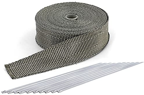 Auspuff Hitzeschutzband Thermoband Titan bis 900°C 50mmx2mm 10Meter