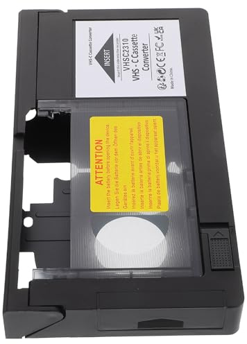 IWOWHERO Digital Vhs to Vhs-c Adapter Converter Box for Camcorders Plastic Video Tape Converter for Effortless Tape Transfer and Reliable Signal Transmission