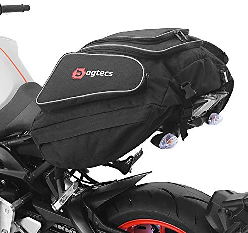 Motorrad Hecktasche kompatibel mit BMW S 1000 R Gepäck-Tasche Motoroller Motorradgepäck kompatibel mit sozius hinten schwarz