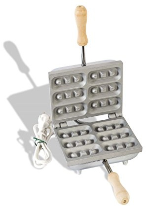 CBE Elettrodomestici 5045200CR Ferratelle Biscottiera Rettangolare, 600 Watt, Cromato