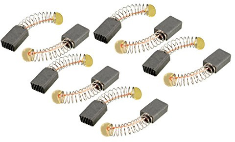 sourcing map 10 Pcs Escobillas de Carbón 12mm x 8mm x 5mm Taladro Mano | Soplador, Licuadora, Herramienta Eléctrica, Pieza de Reparación de Repuesto