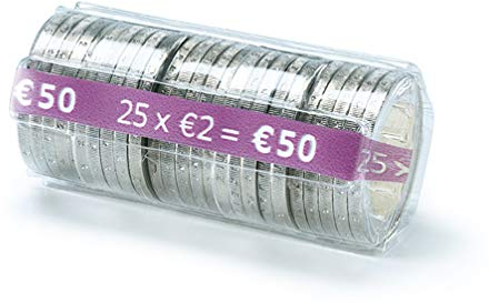 Monetique L250TC200 Münzhüllen, 2,00 Euro, 250 Stück