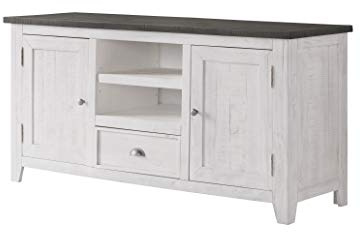 Martin Svensson Home Monterey TV Stand, White with Grey Top