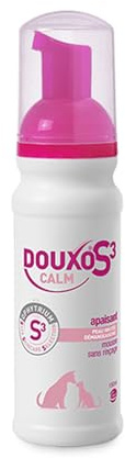 DOUXO S3 Calm Mousse, Soin apaisant sans rinçage pour Chiens et Chats avec des Allergies, des démangeaisons ou des rougeurs, 150ml