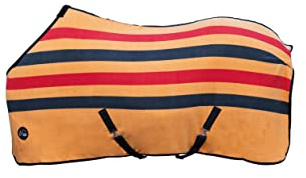 HKM Professional Premium Abschwitzdecke Schwarz/Rot/Gold 155