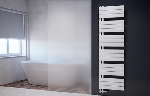 Weber NOVO Badheizkörper Design Handtuchheizkörper Handtuchwärmer(60x140cm Weiß)