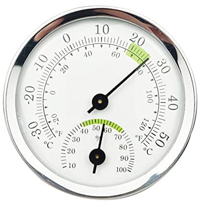 RANRAO Thermomètre Capteur Hygromètre Mécanique, Mini Hygromètre Intérieur, Haute Précision, Température et Humidité