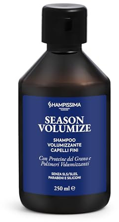 Shampissima Professional, Shampoo Volumizzante Capelli Fini Professionale - Dona Corpo e Volume - Ideale per Capelli Fini e Sottili, 250 ml