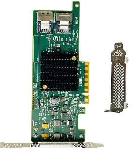 SAS HBA Card Compatible with LSI 9207-8i IT Mode PCIe SATA Expansion Card, 8-Port 6Gbps PCIe 3.0, SAS Expander Support, SATA HBA Controller with 2X SFF-8087 Internal for ZFS TrueNAS unRAID NAS JBOD