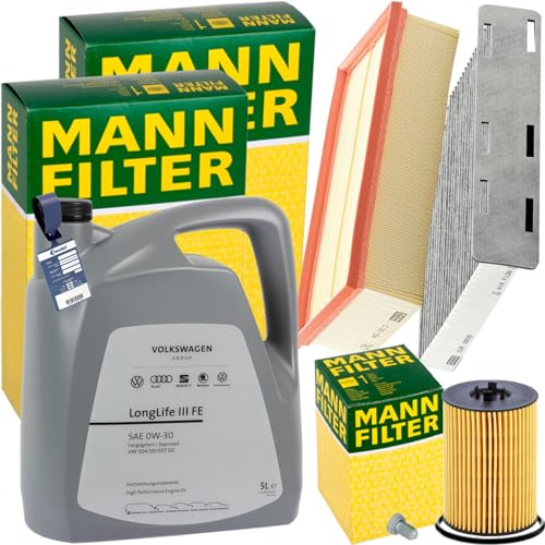 Inspektionspaket + 5L 0W-30 Öl passend für Q3 Golf 6