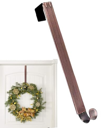 Ceolup Front Door Wreath Hangers | Metal Hangers for Festive Wreaths with Soft Back Pad | Door Hanger Hooks for Thanksgiving, Christmas, Halloween, Easter, Fall Harvest
