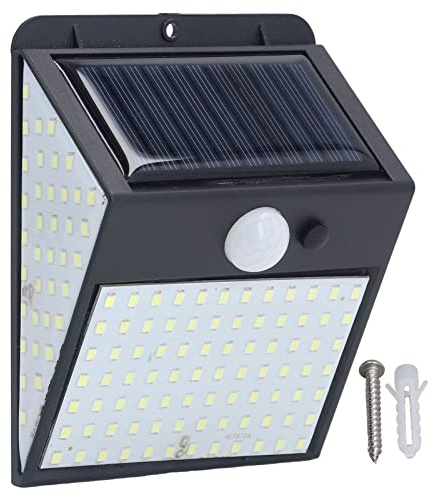 Luces Solares Luz Blanca, Luces Solares para Exteriores, Luces Solares para Cubiertas, Luces Solares para Exteriores, Luz Blanca, Cuentas de Lámpara LED, Detección de Movimiento de Alta Sensibilidad,