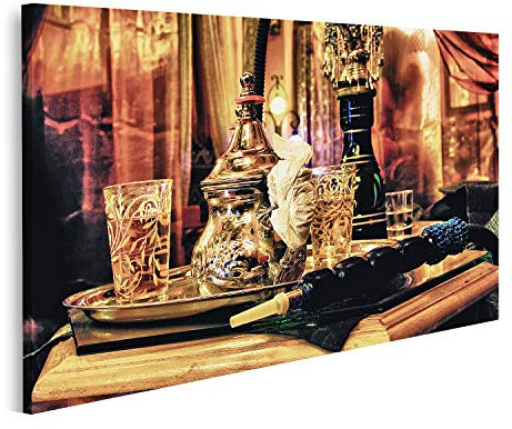 islandburner Stampa su Tela Arabo Narghilè Con Servizio Da Tè In Bella Arabo Arabo In G Immagini Murali Poster