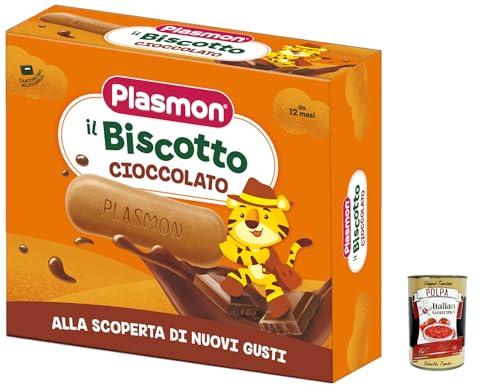 3x Plasmon Biscotto al cioccolato 12m+ 320 g + Italian Gourmet polpa 400g