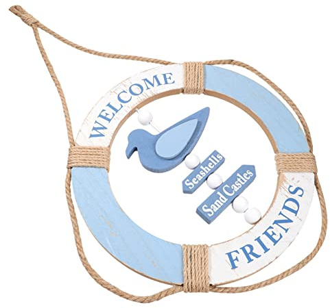 FUNOMOCYA Boho Wall Hanging Decorations Lifebuoy Ring for Home Marina Decorations