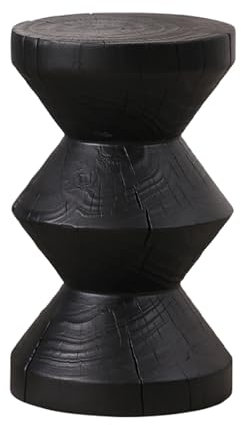 SIBEG Tabouret de souche d'arbre en Bois, Table d'appoint Rustique, Table d'appoint en Bois, Petites Tables Basses, tabourets de Jardin décoratifs naturels pour terrasse, décoration