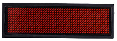 LOCADENCE LED Namensschild, 3,66 X 1,18 X 0,2 Zoll, 4 Helligkeitsstufen, Wiederverwendbares Namensschild, Geschäftsabzeichen für Bahnhöfe, Flughäfen, Einkaufszentren, Krankenhäuser