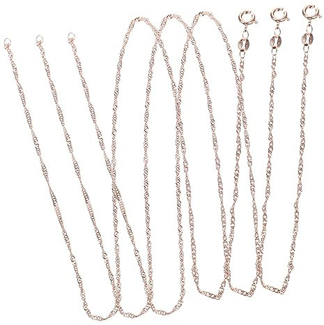 CORHAD 3stücke Kupferhalsketten Diy Schmuck Machen Ketten Frauen Mädchen Zarte Halsketten Kette Halskette Frauen Kette Halskettenkettenzubehör