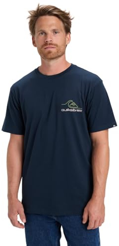 Quiksilver T-Shirt Manche Courtes Light Waves SS Homme Noir XXL