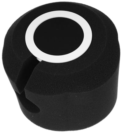 VICASKY Microphone Acoustic Filter for Recording Condenser Pop Microphones Isolation Portable Black Sponge Noise with Efficient Sound, Live Streaming
