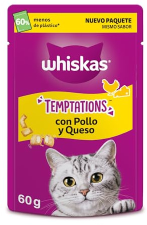 Whiskas Temptations con Pollo e Formaggio 6x60g