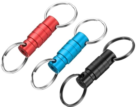 PATIKIL Porte-clés à dégagement rapide, porte-clés détachable à ressort fendu, porte-clés séparé