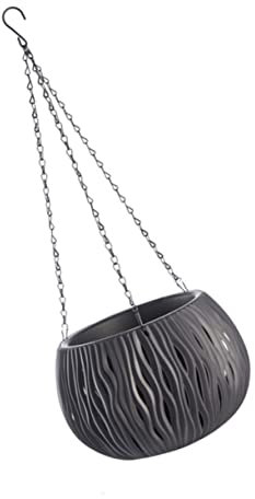 Happyyami Sturdy Hanging Pot Natural Style Planter for Grass Succulents Cacti Home Decor