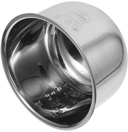 POPETPOP Reiskocher Einlage Reiskocher Innentopf Ersatz Bratschläuche Für Truthahn Schongarer Zubehör Schnellkochtopf Zubehör Reiskocher Ersatztopf Silber 304 Edelstahl