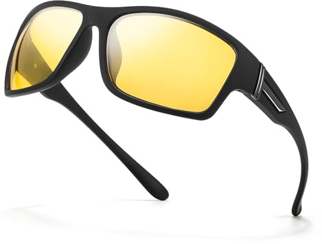 Myiaur Polarised Night Driving Glasses for Men Anti Glare Sports Night Vision Glasses for Running, Cycling & Nighttime Activities