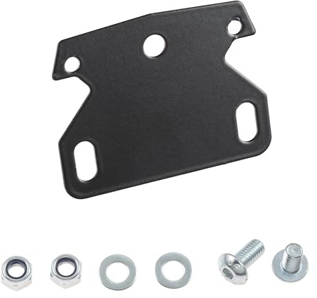 Halter zur Befestigung von Kennzeichenbeleuchtung Flat an unsere Kennzeichenhalter Flat (Artikelnummer: 10004248) Universal Motorrad Roller Nummernschildbeleuchtung Nummernschild