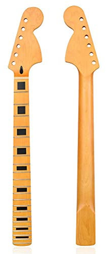 Roexboz Gitarrenhals 22 Fret Ersatz Ahorn Hals Palisander Griffbrett für Gitarrenanfänger Gitarrenliebhaber
