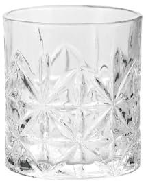 Juego de 6 vasos de whisky de cristal, 300 ml
