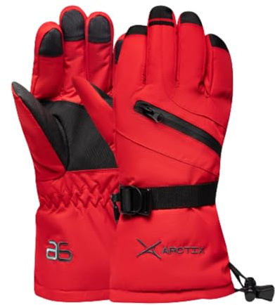Arctix Women's Insulated Downhill Gloves, Formula One Red, Medium