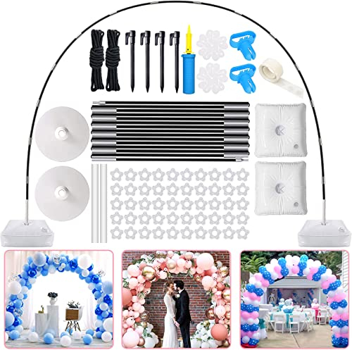 MUOIVG Kit Arco Palloncino,Kit per arco palloncini struttura,2,3x3,2M,regolabile,Nozze Kit di Palloncini,arco palloncino decorazione festa,per matrimoni,lauree e compleanni,decorazioni natalizie