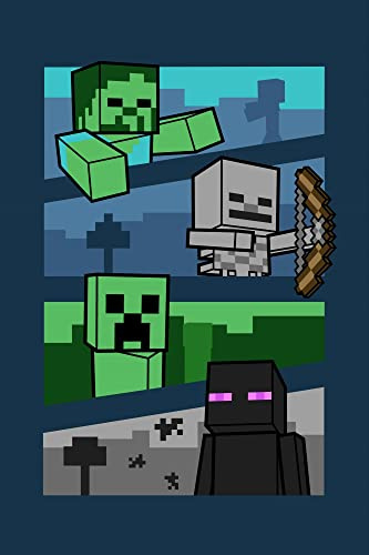 Jerry Fabrics Minecraft Blanket for Kids Boys Bedroom Accessories Fleece Throw for Children