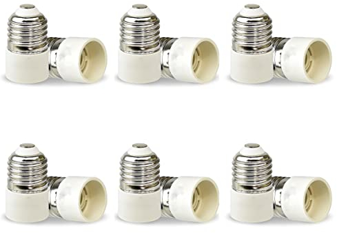 12pcs Adapter E27 auf E14 Lampen Sockel,E27 auf E14 Konverter, Max Leistung 200W, Max Spannung 250V, für LED Halogen Glühlampen und CFL Lampen