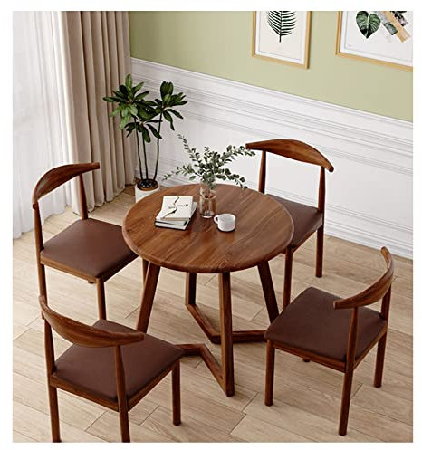 Conjunto Mesa y Sillas Cocina,Mesa Comedor Redonda con sillas 2/3/4,Mesa Redonda Conjunto 60/70*80 cm Diametro,Diseño Moderno,Set Mesa Bar, para Comedor,Sala de Estar, Dormitorio,Balcón ( Size : 3 cha