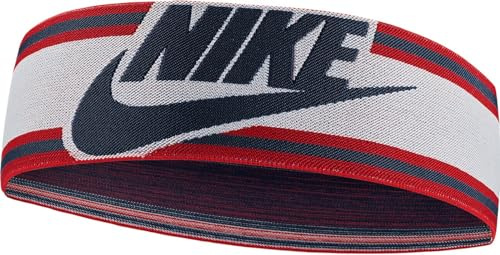 Nike Fascia elastica in nylon ed elastan, colore sail/University Red/Game royal, N.100.3550.123.OS