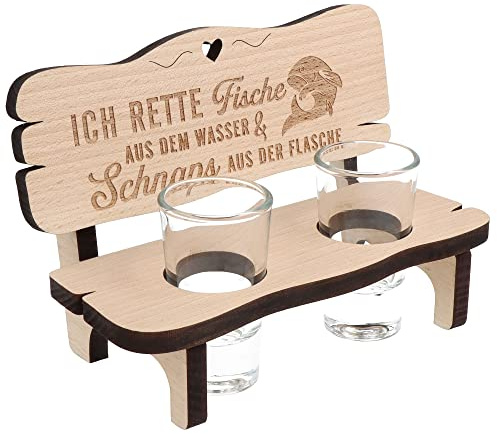 Spruchreif Schnapsbank Angler – Geschenk für Hobbyfischer