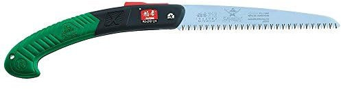 La zappa Segaccio Samurai pieghevole a serramanico per potatura con lama dritta (Pulsante, 21)