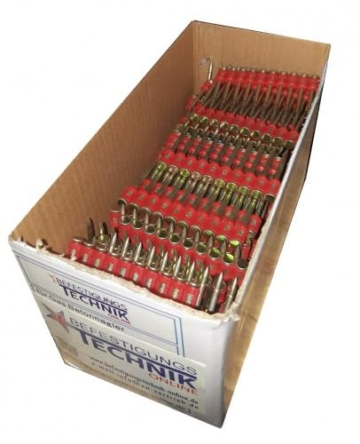 1,000 Concrete Nails 3.0 x 38 mm XH - Gasless - Suitable for HC6, Spit Pulsa 800/700, Tjep CP-40A, Hikoki NC1840DAW, Bosch GNB 18V-38, Fischer FXC85, Makita GN420CLSE